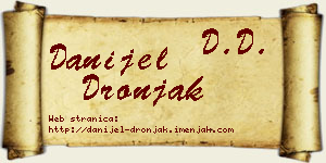 Danijel Dronjak vizit kartica
